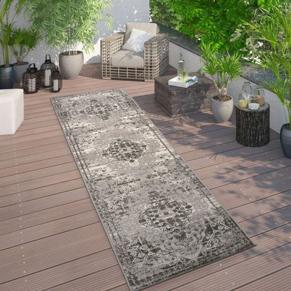 World Rug Gallery Traditioneller Teppich für drinnen und draußen im Used-Look