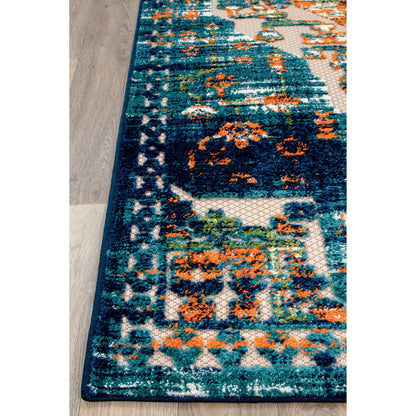 World Rug Gallery Traditioneller Teppich für drinnen und draußen im Used-Look