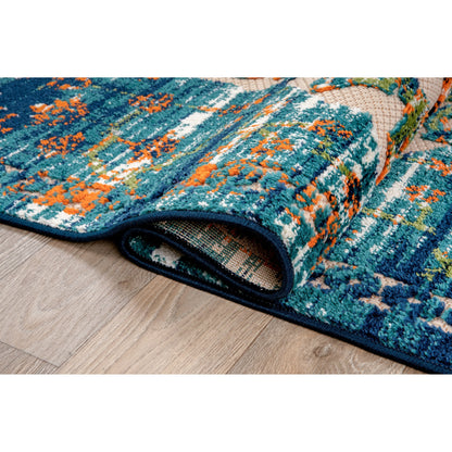 World Rug Gallery Traditioneller Teppich für drinnen und draußen im Used-Look