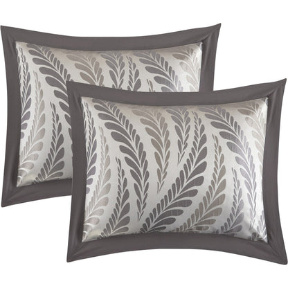 Nanshing Caspa 7-teiliges Bettdeckenset mit schickem Blattdesign