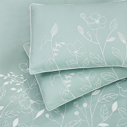 Nanshing Taylor 7-teiliges Bettdeckenset mit Blumen- und Botanikmotiv