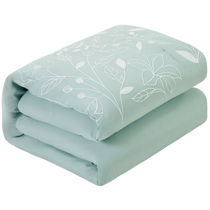 Nanshing Taylor 7-teiliges Bettdeckenset mit Blumen- und Botanikmotiv