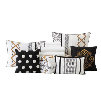 Nanshing Trina 15-teiliges Bettdeckenset mit Boho-Stickerei