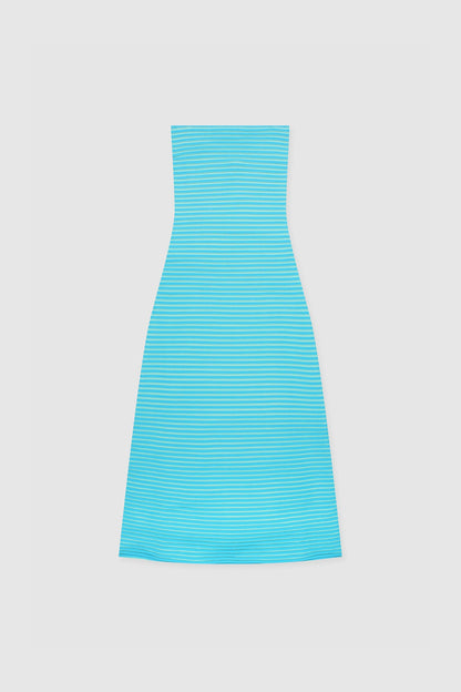 Sunmor Strick-Maxikleid - Aqua