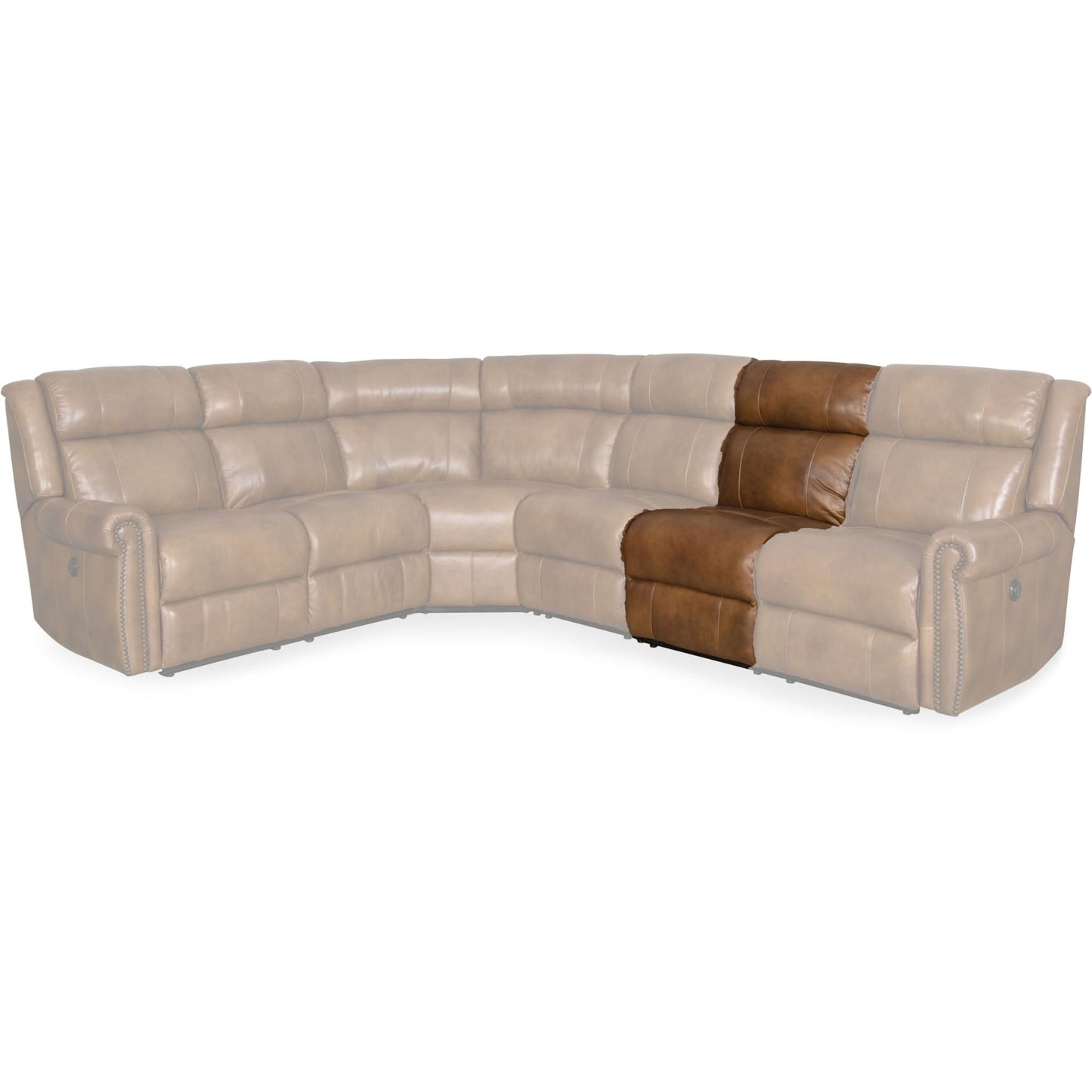 Hooker Furniture SS461-AR-185 24 Wide Leather Sectional Power