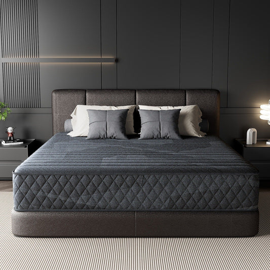 SweDrea Plush Hybrid Memory Foam 8/12 Zoll, kühlende, atmungsaktive Matratze mit CertiPUR-US, SGS und OEKO-TEX
