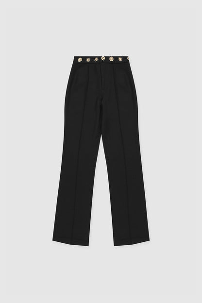 Irida Bootcut-Hose - Noir