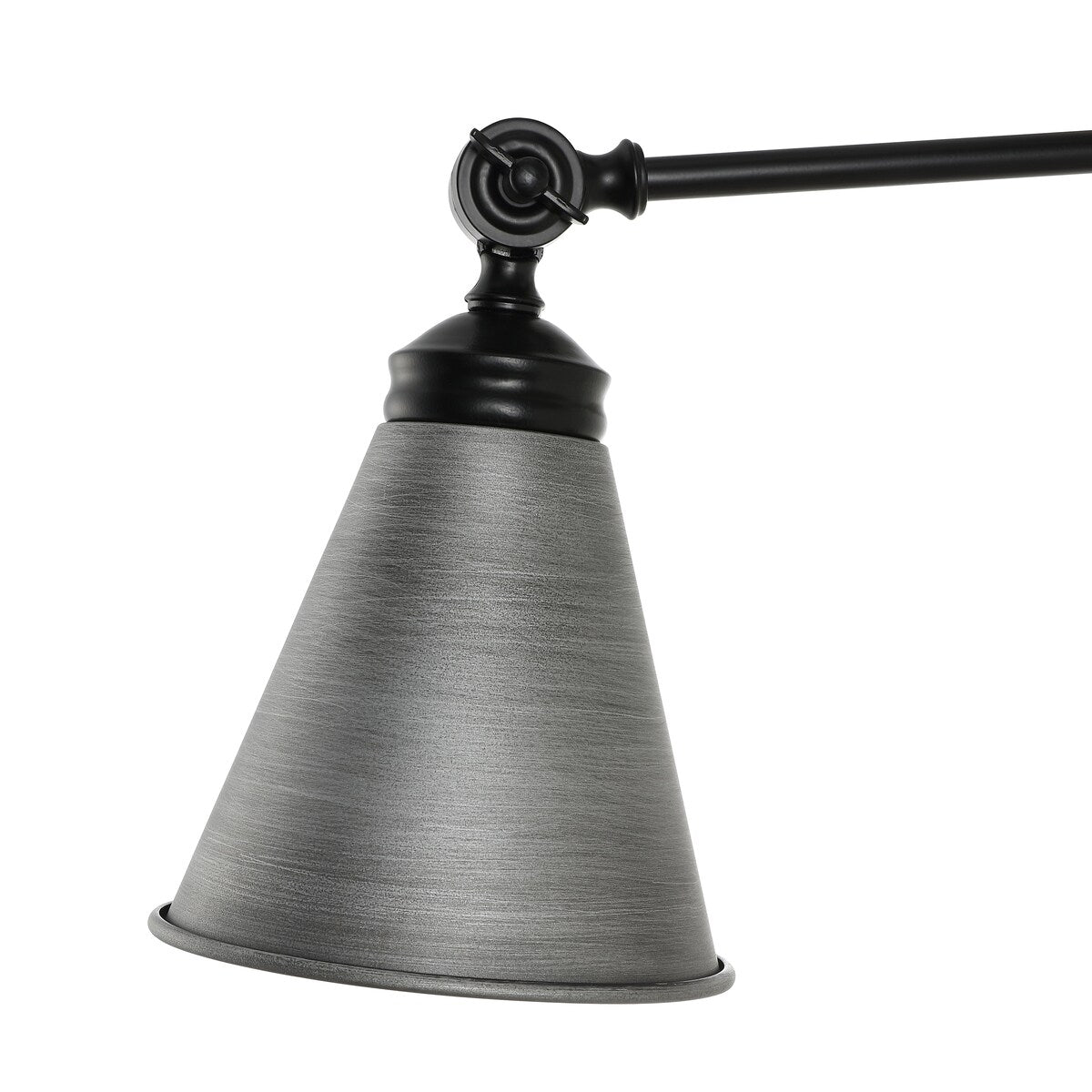 WINGBO Industrielle Wandleuchte mit Schwenkarm und Metallschirm, 2er-Pack...