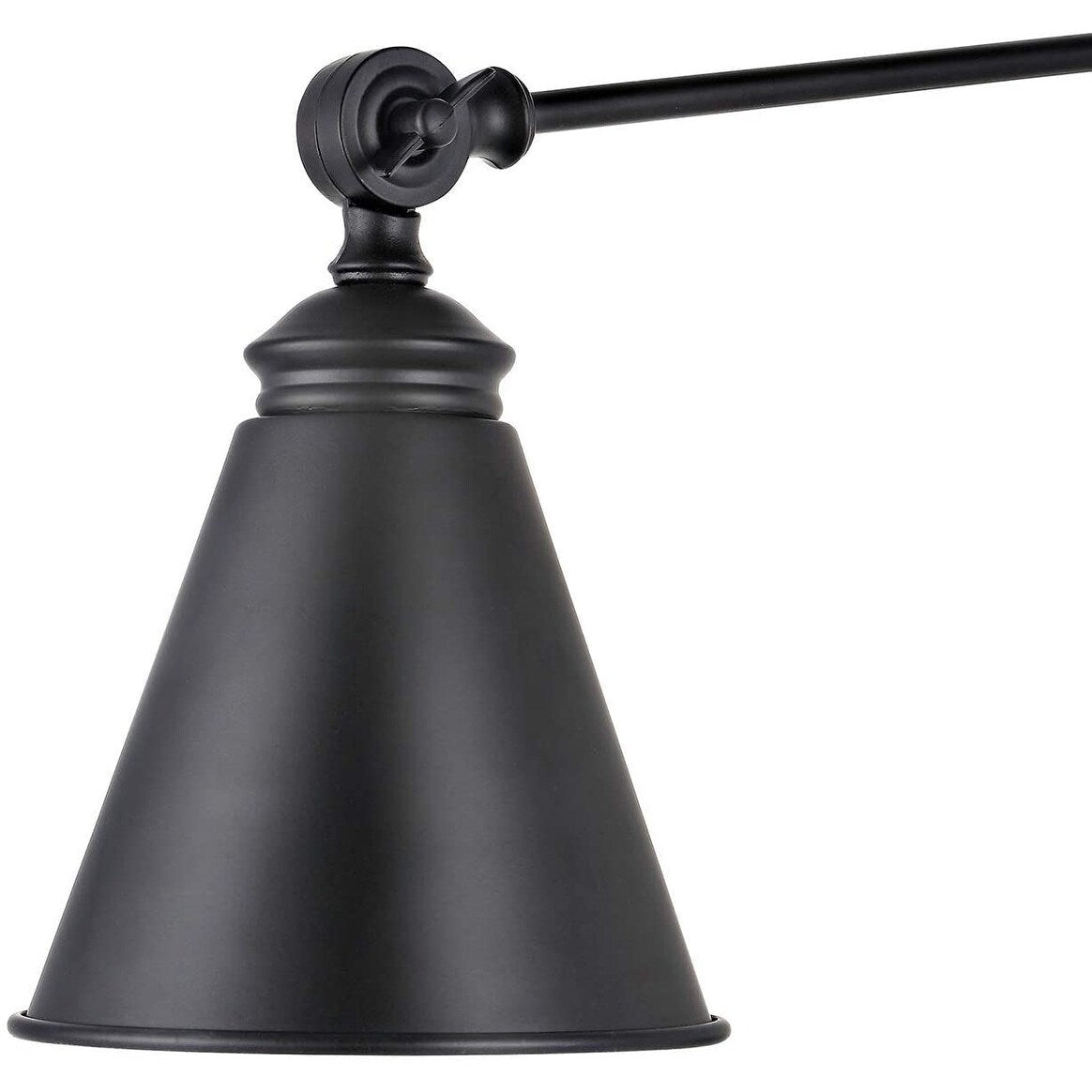 WINGBO Industrielle Wandleuchte mit Schwenkarm und Metallschirm, 2er-Pack...