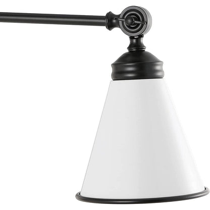 WINGBO Industrielle Wandleuchte mit Schwenkarm und Metallschirm, 2er-Pack...