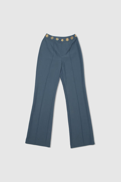 Irida Bootcut-Hose - Stein