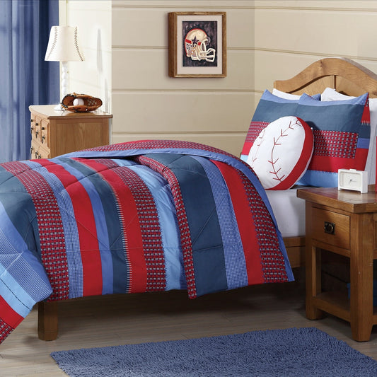 My World Sebastian Stripe 3-teiliges Bettdeckenset