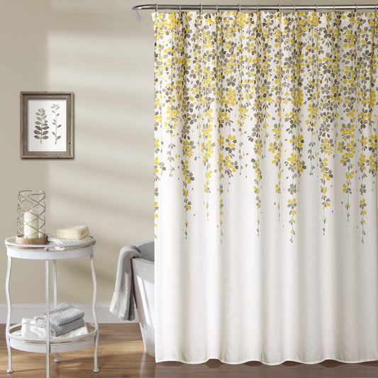 Lush Decor – Duschvorhang mit Trauerblumenmotiv