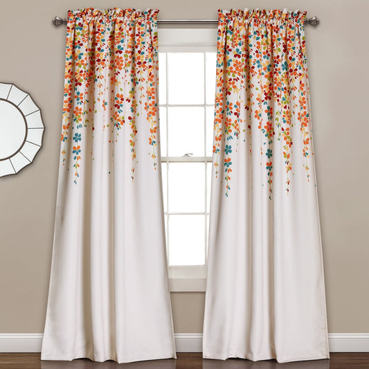 Lush Decor Weeping Flowers Raumverdunkelungsvorhang, 1 Paar