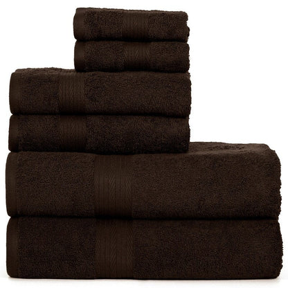 Luxuriöses 6-teiliges Handtuchset aus Baumwolle, 600 g/m², Badezimmerhandtuchset von Ample Decor