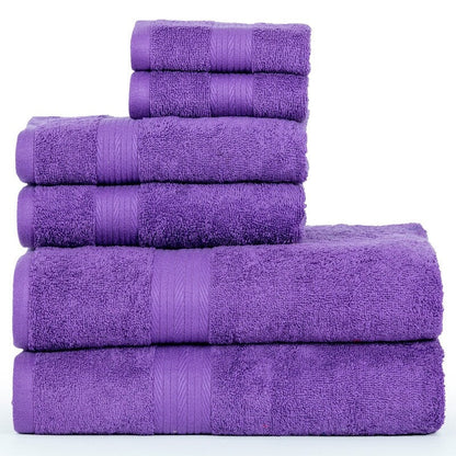 Luxuriöses 6-teiliges Handtuchset aus Baumwolle, 600 g/m², Badezimmerhandtuchset von Ample Decor