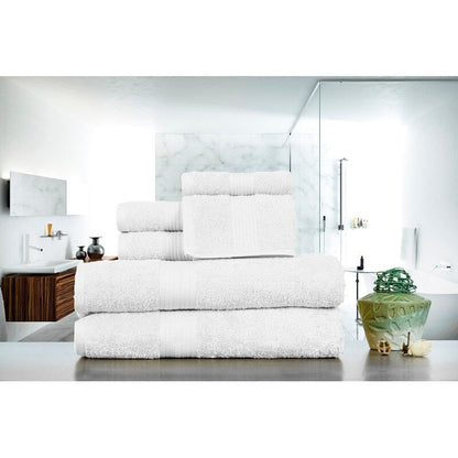 Luxuriöses 6-teiliges Handtuchset aus Baumwolle, 600 g/m², Badezimmerhandtuchset von Ample Decor