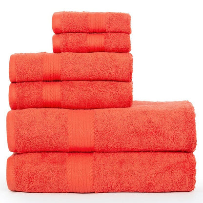 Luxuriöses 6-teiliges Handtuchset aus Baumwolle, 600 g/m², Badezimmerhandtuchset von Ample Decor