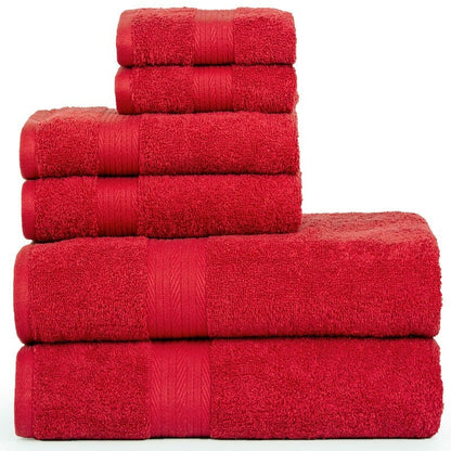 Luxuriöses 6-teiliges Handtuchset aus Baumwolle, 600 g/m², Badezimmerhandtuchset von Ample Decor