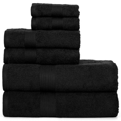 Luxuriöses 6-teiliges Handtuchset aus Baumwolle, 600 g/m², Badezimmerhandtuchset von Ample Decor