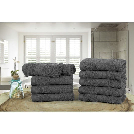 Luxuriöse, weiche Waschlappen aus Baumwolle, 600 g/m², 30,5 x 30,5 cm, von Ample Decor, 10 Stück