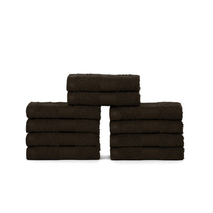 Luxuriöse, weiche Waschlappen aus Baumwolle, 600 g/m², 30,5 x 30,5 cm, von Ample Decor, 10 Stück