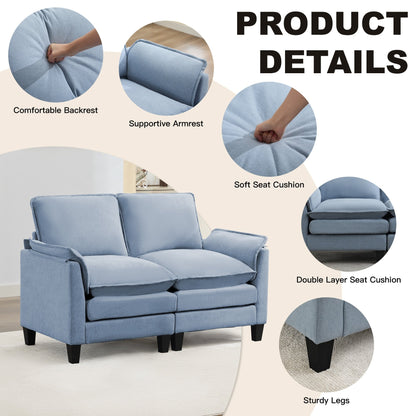 Luxury 2-Seat Sofa â?Cloud-Like Comfort, Sturdy Design â?For Living Rooms & Offices