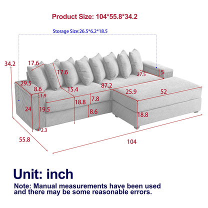 Luxury Sleeper Sofa Bed with Soft Cushion - Ultimate Comfort for Your Home