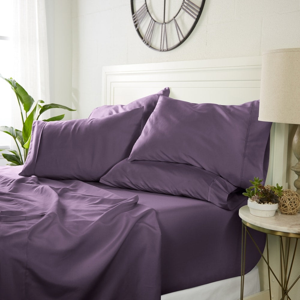 Luxuriöses, ultraweiches 6-teiliges Bettlaken-Set von Simply Soft
