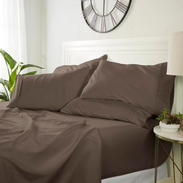 Luxuriöses, ultraweiches 6-teiliges Bettlaken-Set von Simply Soft