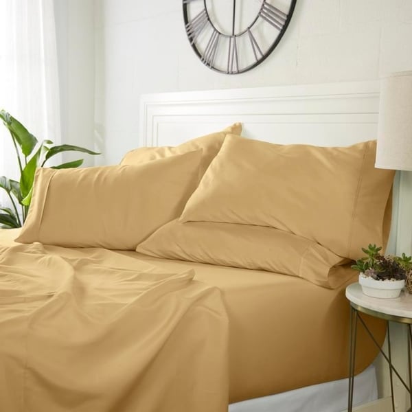 Luxuriöses, ultraweiches 6-teiliges Bettlaken-Set von Simply Soft