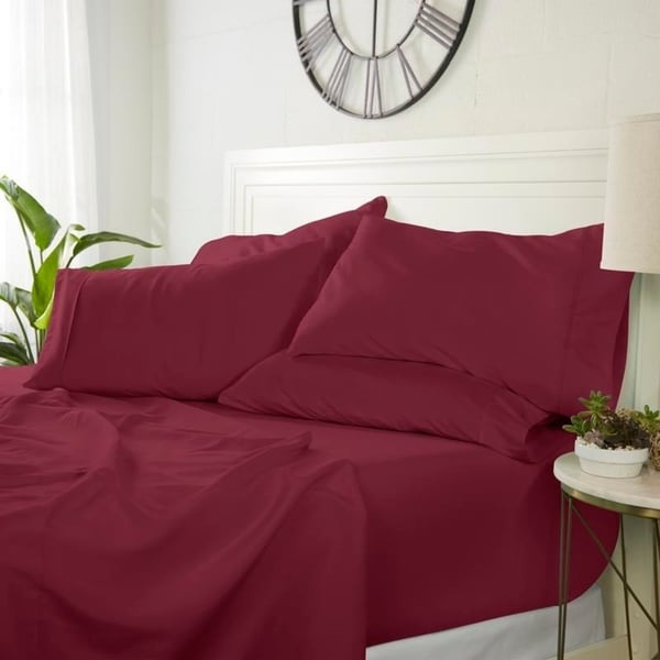 Luxuriöses, ultraweiches 6-teiliges Bettlaken-Set von Simply Soft