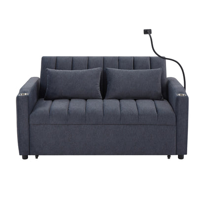 MERAX Convertible Loveseat Sofa, Pull Out Sofa Bed