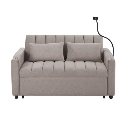 MERAX Convertible Loveseat Sofa, Pull Out Sofa Bed
