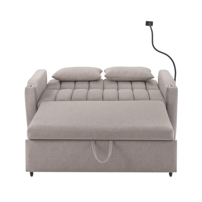 MERAX Convertible Loveseat Sofa, Pull Out Sofa Bed