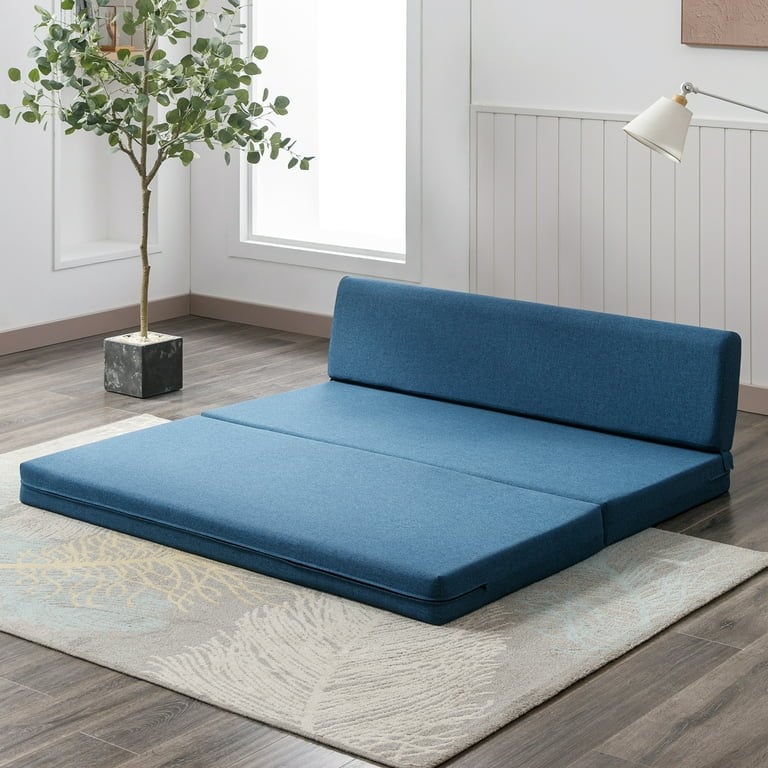 Mixoy Folding Sofa Bed,Fold Down Couch Bed Sleeper Chair Couch for Lounge,Upholstered Convertible Floor Mattress