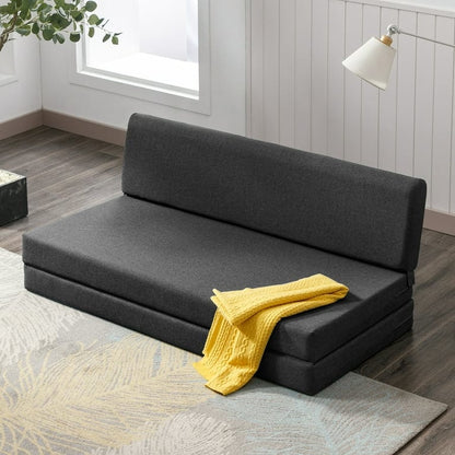 Mixoy Folding Sofa Bed,Fold Down Couch Bed Sleeper Chair Couch for Lounge,Upholstered Convertible Floor Mattress