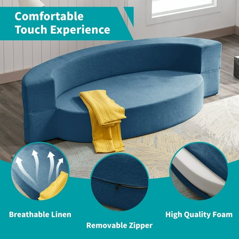 Mixoy Folding Sofa Bed,Futon Sleeper Chair Couch,Fold Down Couch - 76in*42in*9.8in
