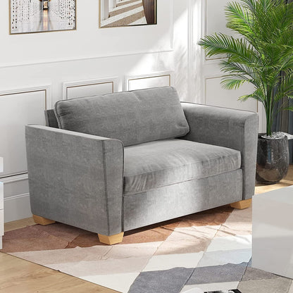 Mixoy Modern Pull Out Sofa Bed,Velvet Sleeper Loveseat Couch Bed