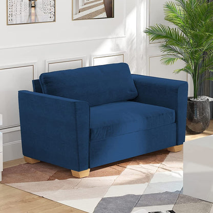 Mixoy Modern Pull Out Sofa Bed,Velvet Sleeper Loveseat Couch Bed
