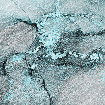 Maschinenwaschbarer abstrakter Chantille-Teppich für drinnen und draußen