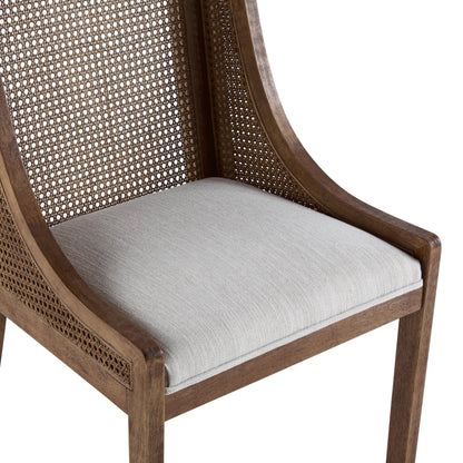 Maurers Esszimmerstühle aus Rohrgeflecht und Holz (2er-Set) von Christopher Knight Home