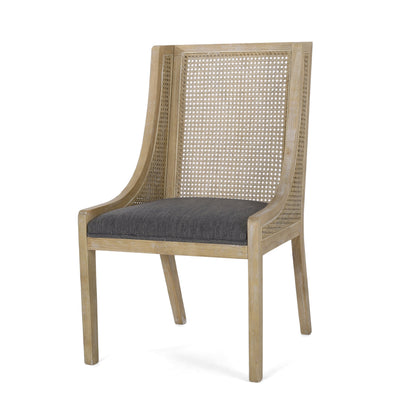 Maurers Esszimmerstühle aus Rohrgeflecht und Holz (2er-Set) von Christopher Knight Home