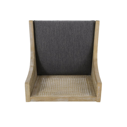 Maurers Esszimmerstühle aus Rohrgeflecht und Holz (2er-Set) von Christopher Knight Home