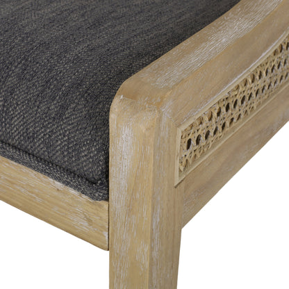 Maurers Esszimmerstühle aus Rohrgeflecht und Holz (2er-Set) von Christopher Knight Home