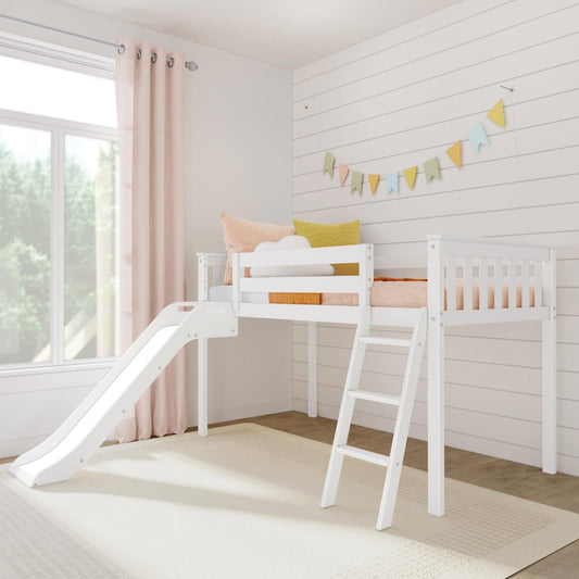 Max and Lily Classic Twin-Size Low Loft mit Easy Slide