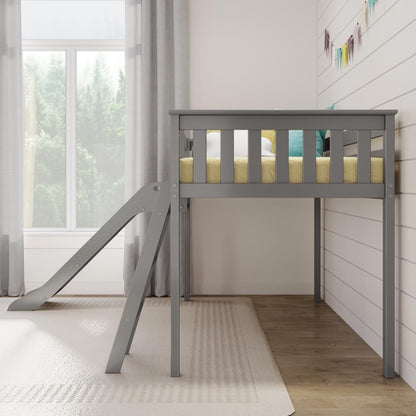 Max and Lily Classic Twin-Size Low Loft mit Easy Slide