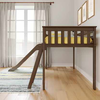Max and Lily Classic Twin-Size Low Loft mit Easy Slide