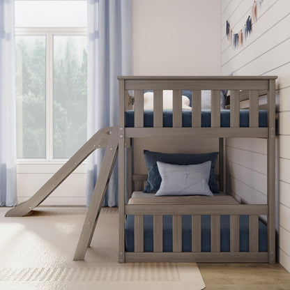 Max and Lily Classic Twin über Twin Niedriges Etagenbett mit Easy Slide