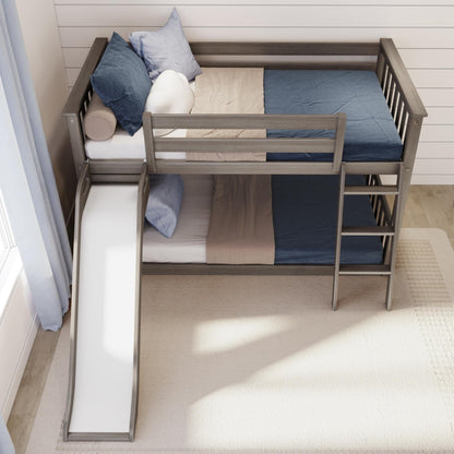 Max and Lily Classic Twin über Twin Niedriges Etagenbett mit Easy Slide